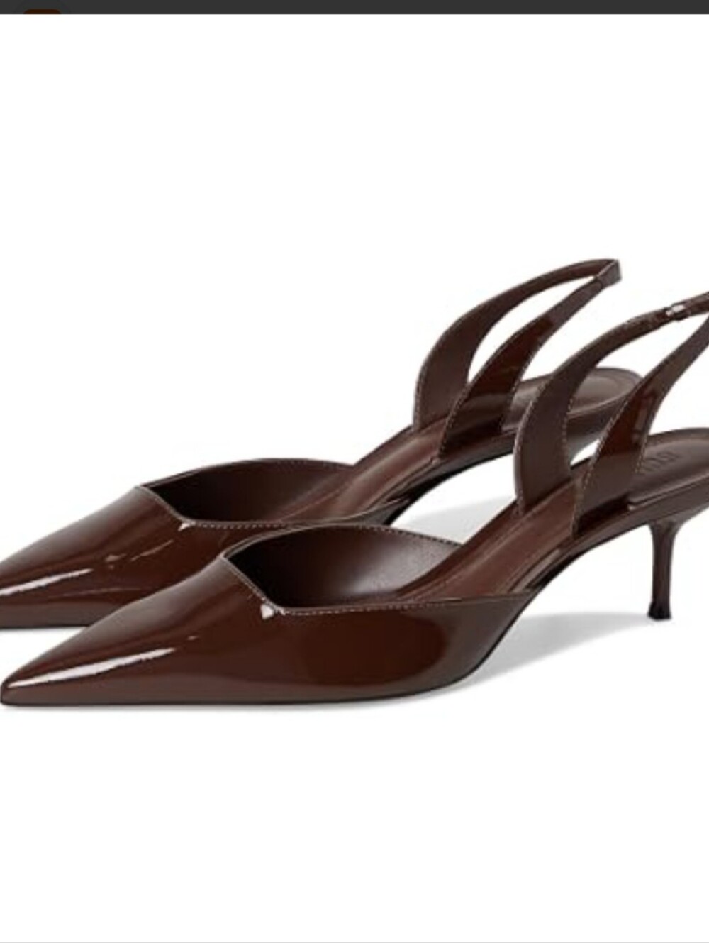 SCHUTZ women’s Patent leather Slingback Pump in Brown size 6. New in box